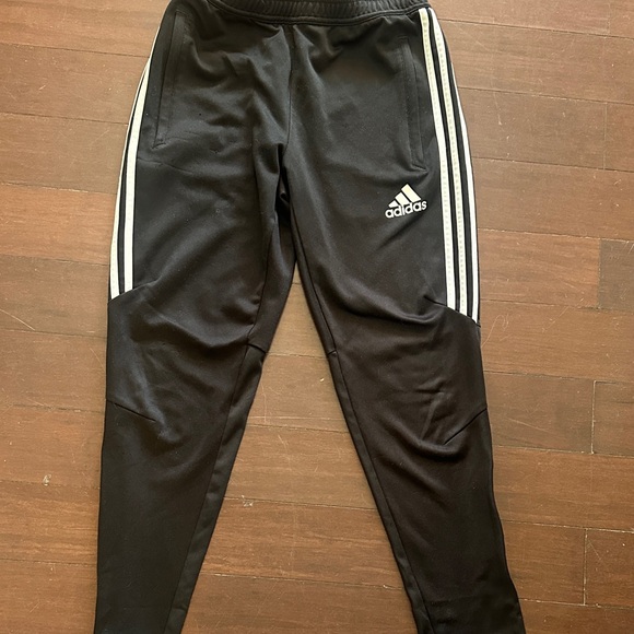 adidas Other - Adidas Kids Black Joggers with White Stripes